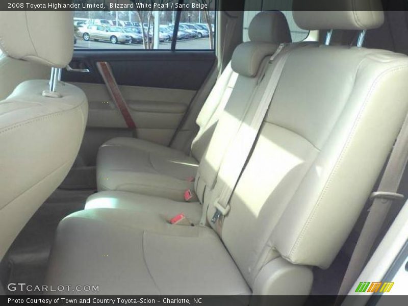 Blizzard White Pearl / Sand Beige 2008 Toyota Highlander Limited