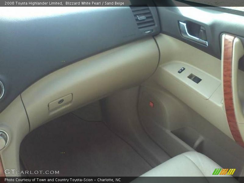 Blizzard White Pearl / Sand Beige 2008 Toyota Highlander Limited
