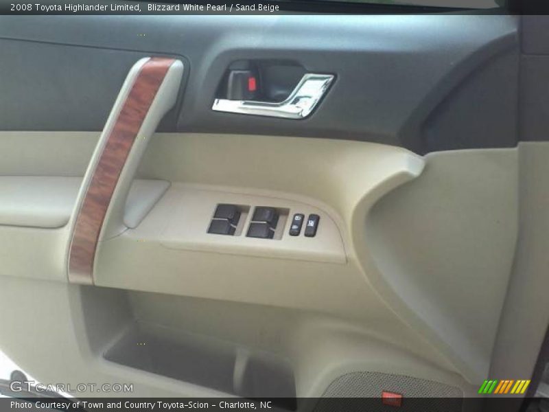 Blizzard White Pearl / Sand Beige 2008 Toyota Highlander Limited