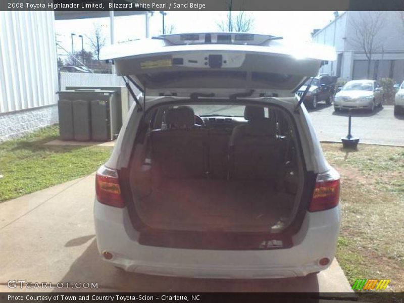 Blizzard White Pearl / Sand Beige 2008 Toyota Highlander Limited