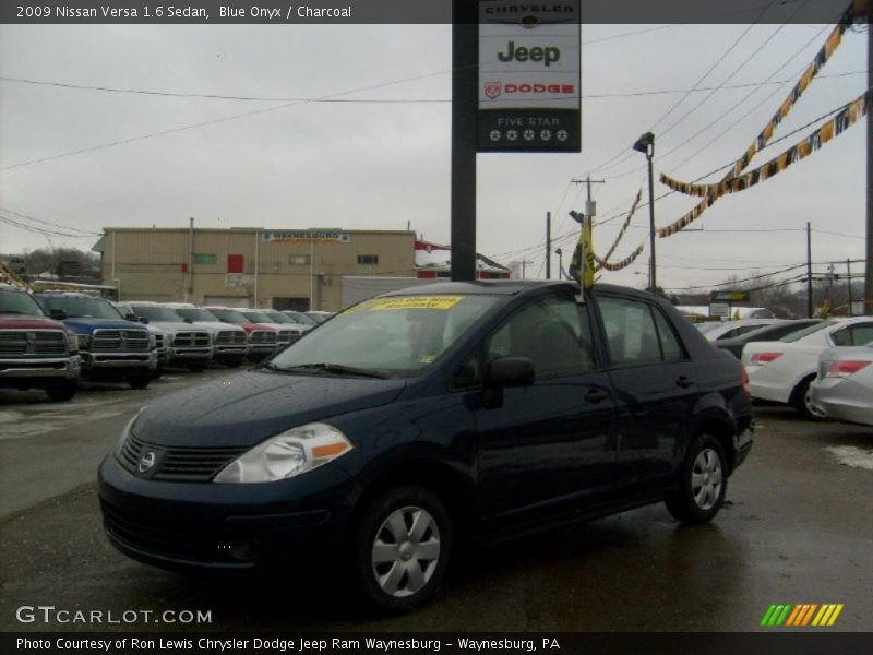 Blue Onyx / Charcoal 2009 Nissan Versa 1.6 Sedan