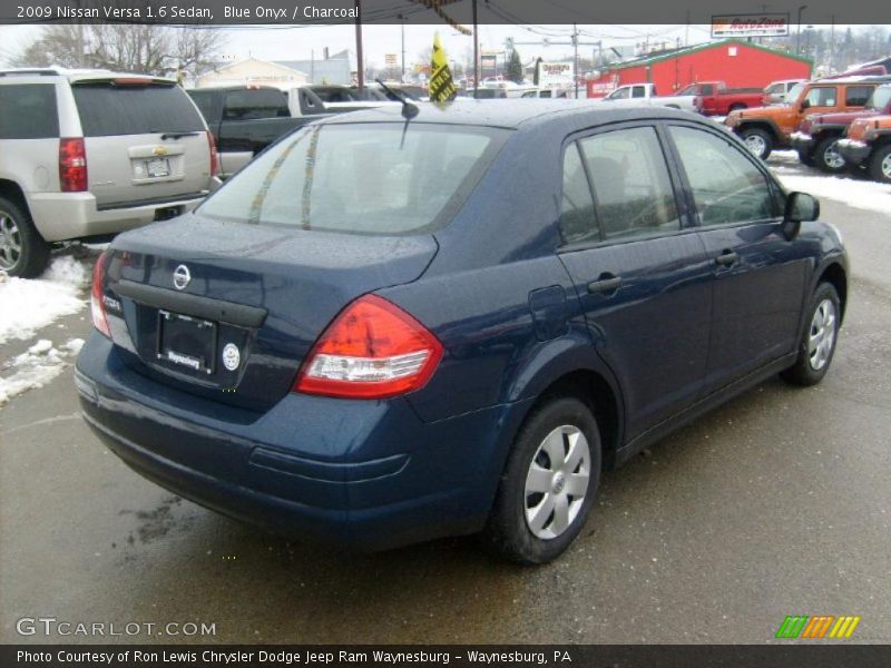 Blue Onyx / Charcoal 2009 Nissan Versa 1.6 Sedan