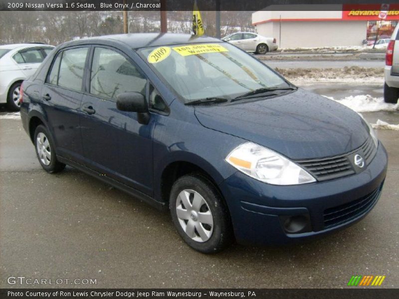 Blue Onyx / Charcoal 2009 Nissan Versa 1.6 Sedan