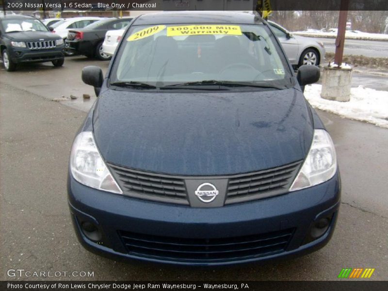 Blue Onyx / Charcoal 2009 Nissan Versa 1.6 Sedan