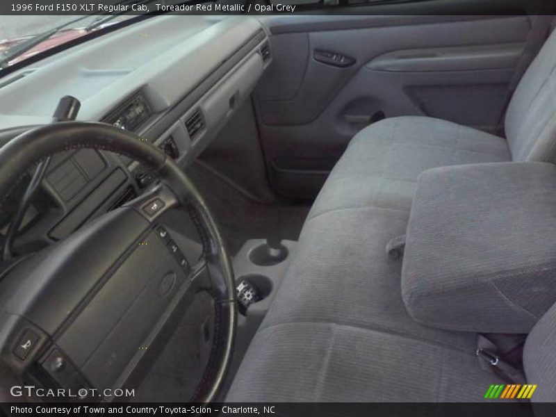 Toreador Red Metallic / Opal Grey 1996 Ford F150 XLT Regular Cab