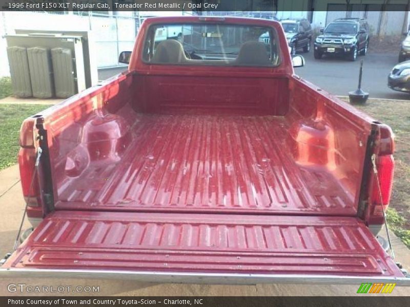 Toreador Red Metallic / Opal Grey 1996 Ford F150 XLT Regular Cab