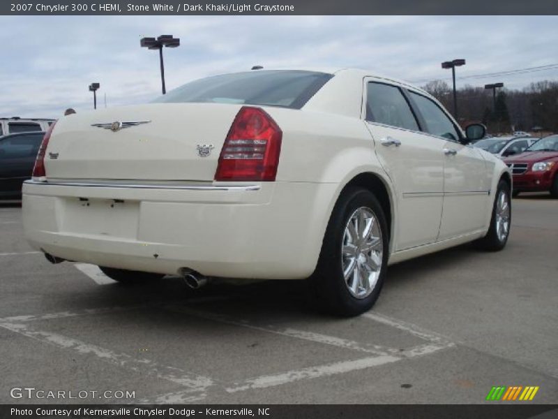 Stone White / Dark Khaki/Light Graystone 2007 Chrysler 300 C HEMI