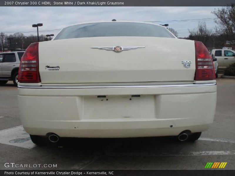 Stone White / Dark Khaki/Light Graystone 2007 Chrysler 300 C HEMI