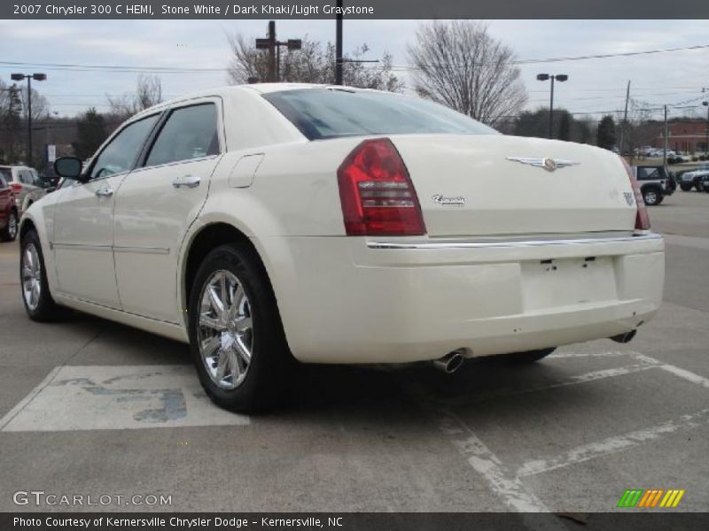 Stone White / Dark Khaki/Light Graystone 2007 Chrysler 300 C HEMI