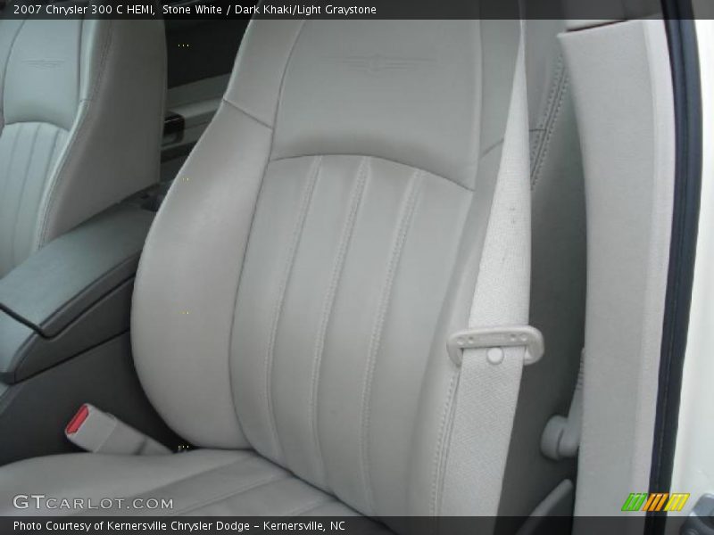 Stone White / Dark Khaki/Light Graystone 2007 Chrysler 300 C HEMI