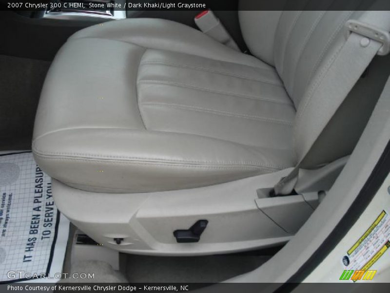 Stone White / Dark Khaki/Light Graystone 2007 Chrysler 300 C HEMI
