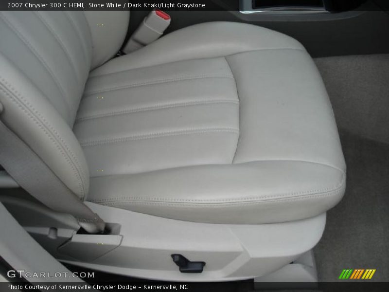 Stone White / Dark Khaki/Light Graystone 2007 Chrysler 300 C HEMI