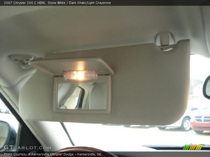 Stone White / Dark Khaki/Light Graystone 2007 Chrysler 300 C HEMI
