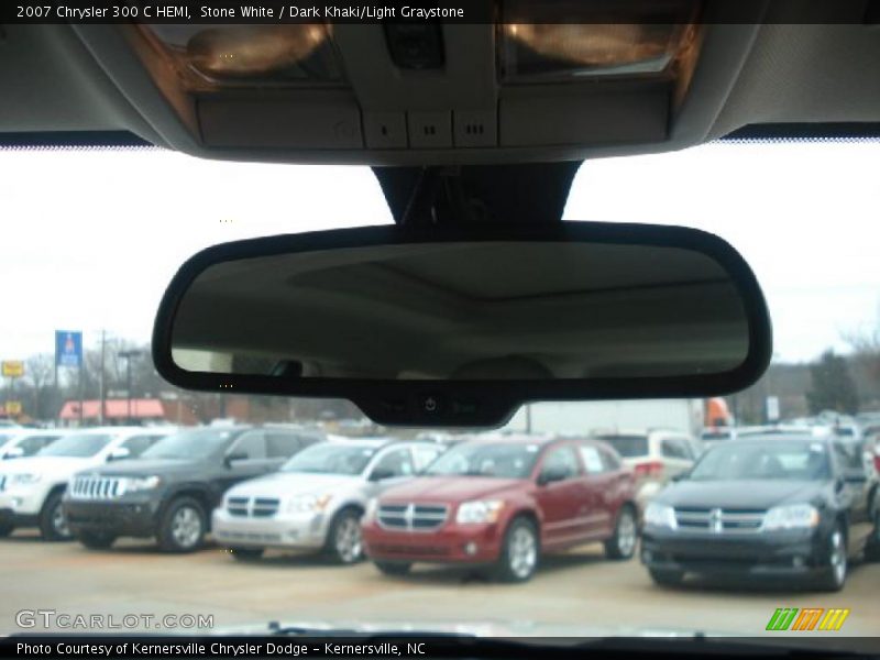 Stone White / Dark Khaki/Light Graystone 2007 Chrysler 300 C HEMI