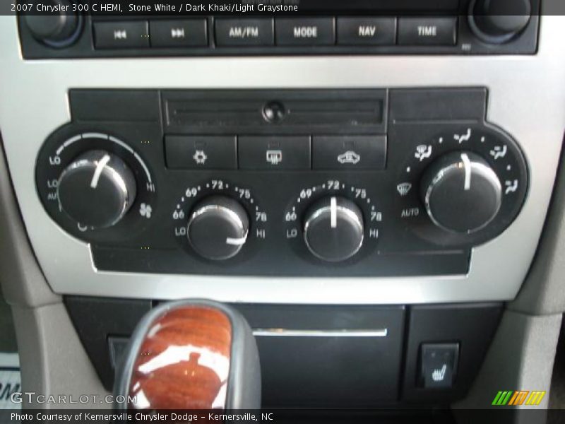 Stone White / Dark Khaki/Light Graystone 2007 Chrysler 300 C HEMI