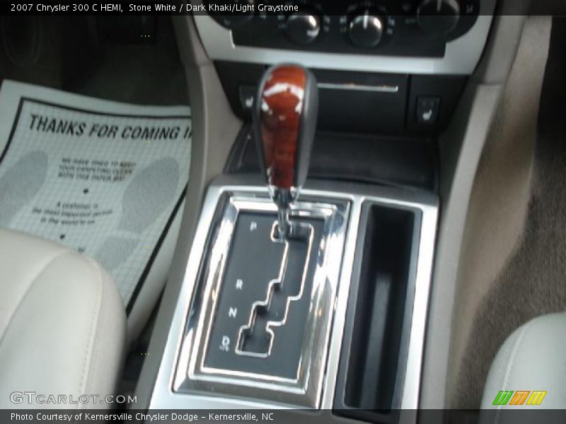 Stone White / Dark Khaki/Light Graystone 2007 Chrysler 300 C HEMI