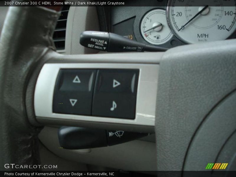 Stone White / Dark Khaki/Light Graystone 2007 Chrysler 300 C HEMI