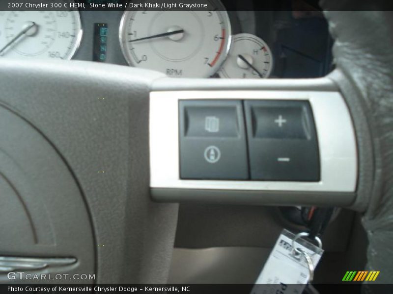 Stone White / Dark Khaki/Light Graystone 2007 Chrysler 300 C HEMI