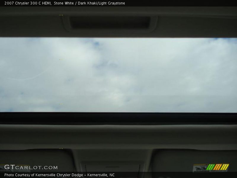 Stone White / Dark Khaki/Light Graystone 2007 Chrysler 300 C HEMI