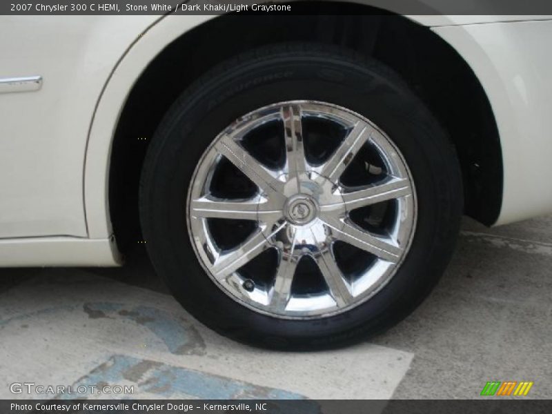 Stone White / Dark Khaki/Light Graystone 2007 Chrysler 300 C HEMI
