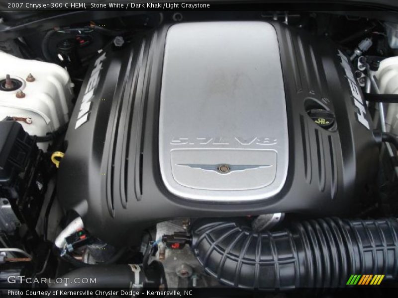 Stone White / Dark Khaki/Light Graystone 2007 Chrysler 300 C HEMI