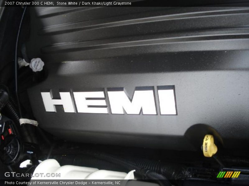 Stone White / Dark Khaki/Light Graystone 2007 Chrysler 300 C HEMI