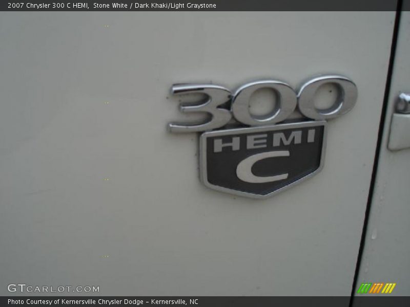 Stone White / Dark Khaki/Light Graystone 2007 Chrysler 300 C HEMI