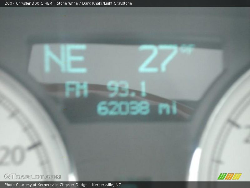 Stone White / Dark Khaki/Light Graystone 2007 Chrysler 300 C HEMI