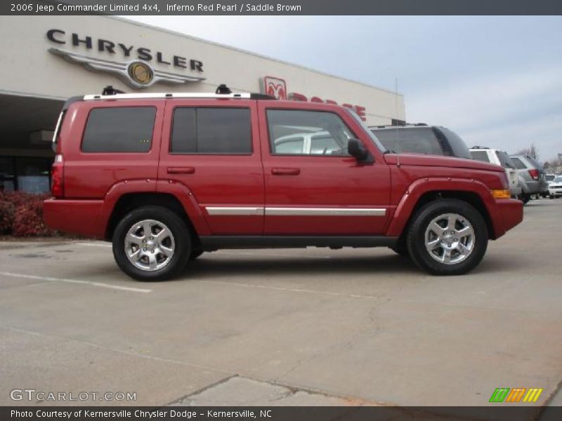 Inferno Red Pearl / Saddle Brown 2006 Jeep Commander Limited 4x4