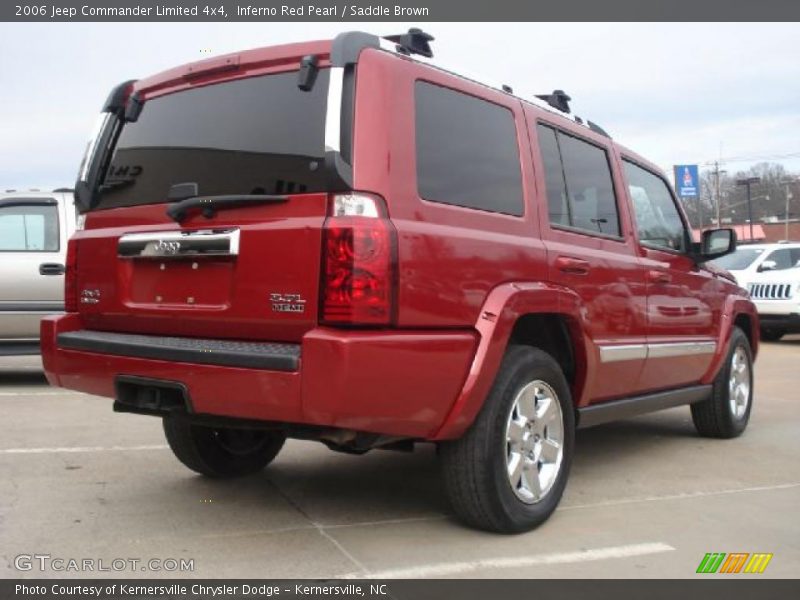 Inferno Red Pearl / Saddle Brown 2006 Jeep Commander Limited 4x4