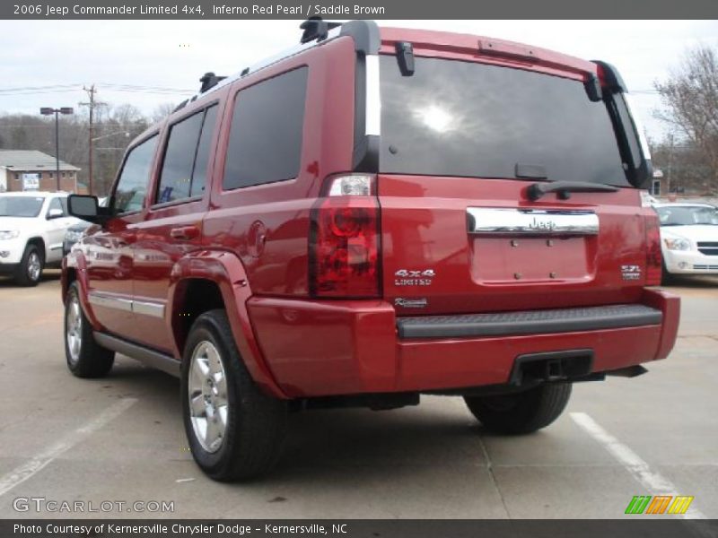 Inferno Red Pearl / Saddle Brown 2006 Jeep Commander Limited 4x4