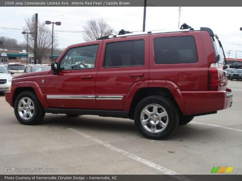 Inferno Red Pearl / Saddle Brown 2006 Jeep Commander Limited 4x4
