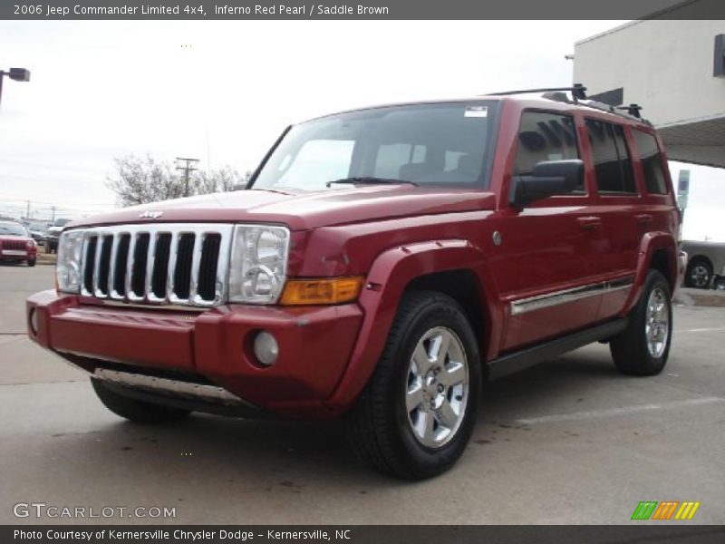 Inferno Red Pearl / Saddle Brown 2006 Jeep Commander Limited 4x4