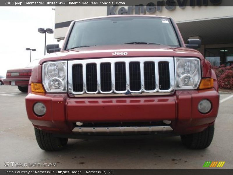 Inferno Red Pearl / Saddle Brown 2006 Jeep Commander Limited 4x4