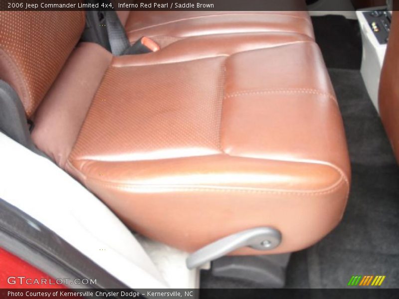 Inferno Red Pearl / Saddle Brown 2006 Jeep Commander Limited 4x4