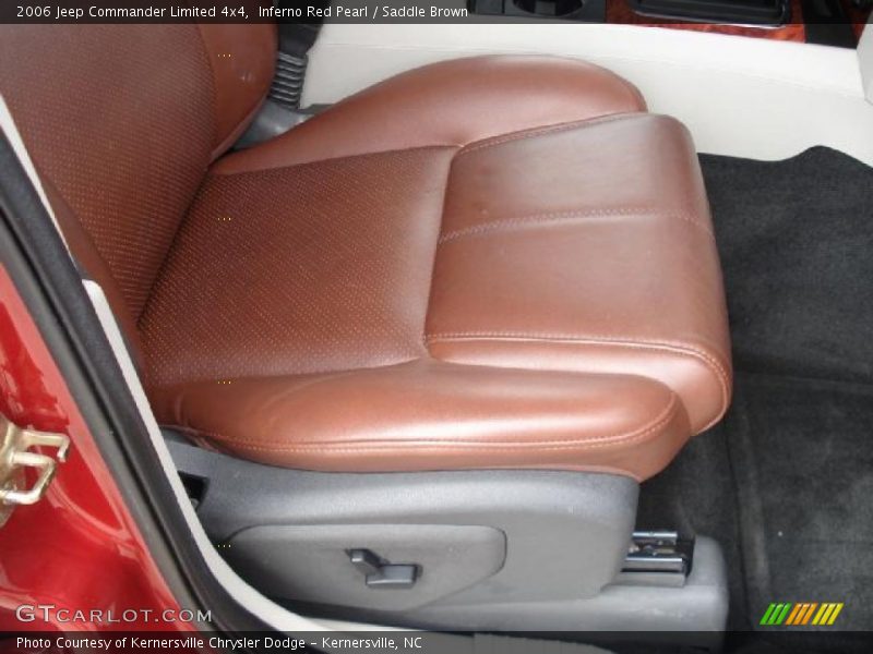 Inferno Red Pearl / Saddle Brown 2006 Jeep Commander Limited 4x4