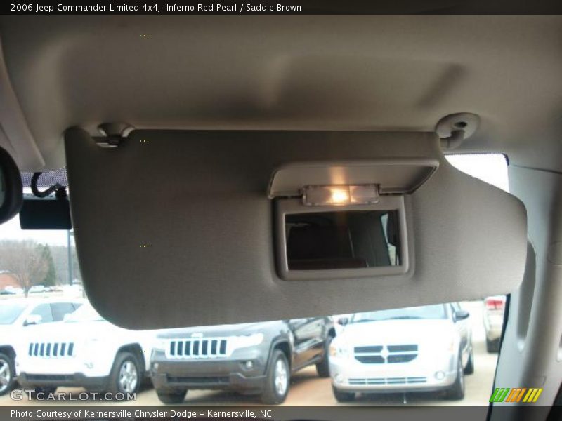 Inferno Red Pearl / Saddle Brown 2006 Jeep Commander Limited 4x4