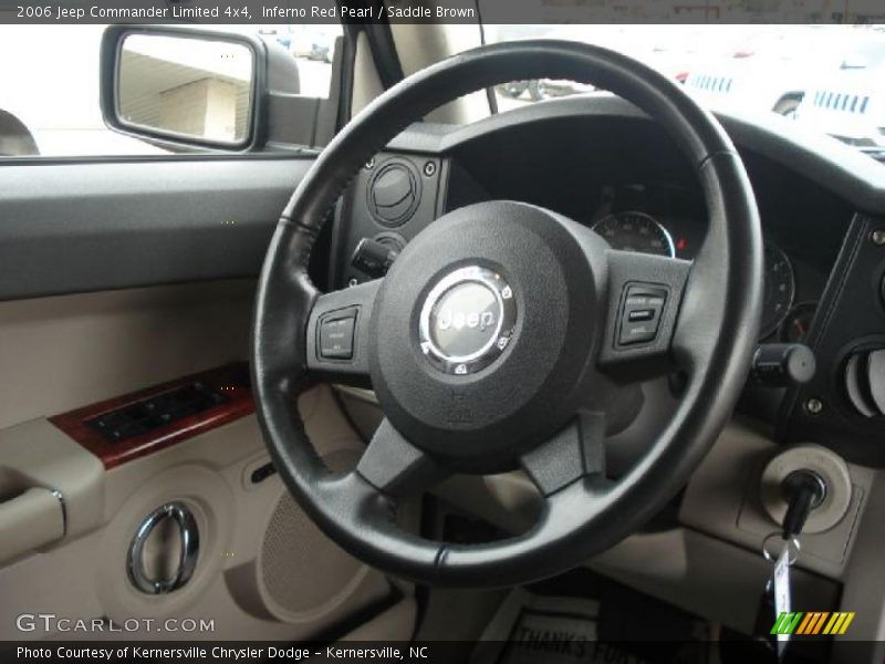 Inferno Red Pearl / Saddle Brown 2006 Jeep Commander Limited 4x4