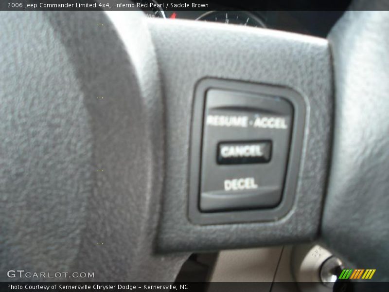 Inferno Red Pearl / Saddle Brown 2006 Jeep Commander Limited 4x4