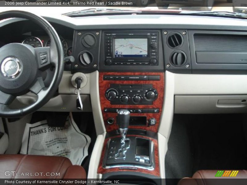 Inferno Red Pearl / Saddle Brown 2006 Jeep Commander Limited 4x4