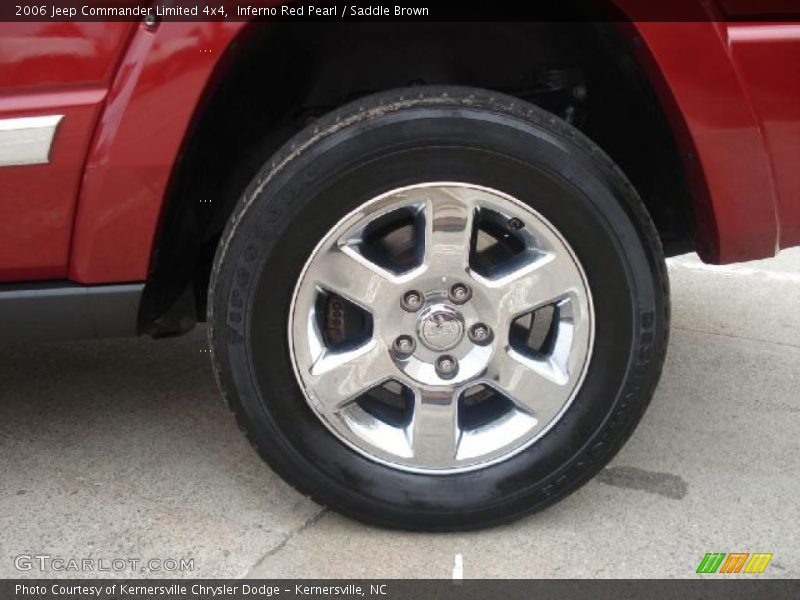 Inferno Red Pearl / Saddle Brown 2006 Jeep Commander Limited 4x4