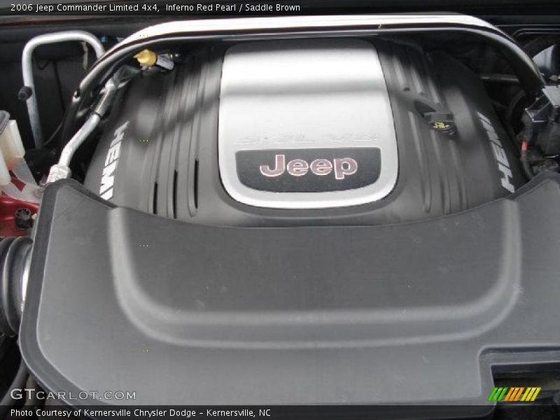 Inferno Red Pearl / Saddle Brown 2006 Jeep Commander Limited 4x4