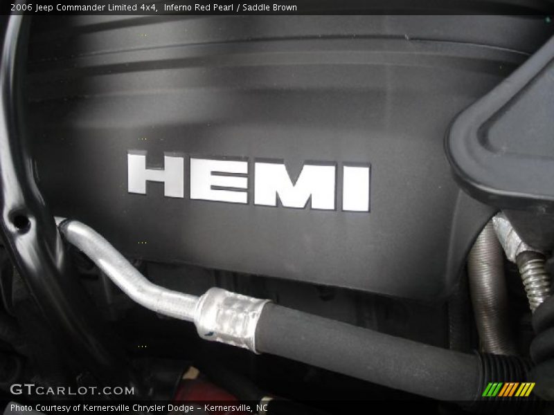 Inferno Red Pearl / Saddle Brown 2006 Jeep Commander Limited 4x4