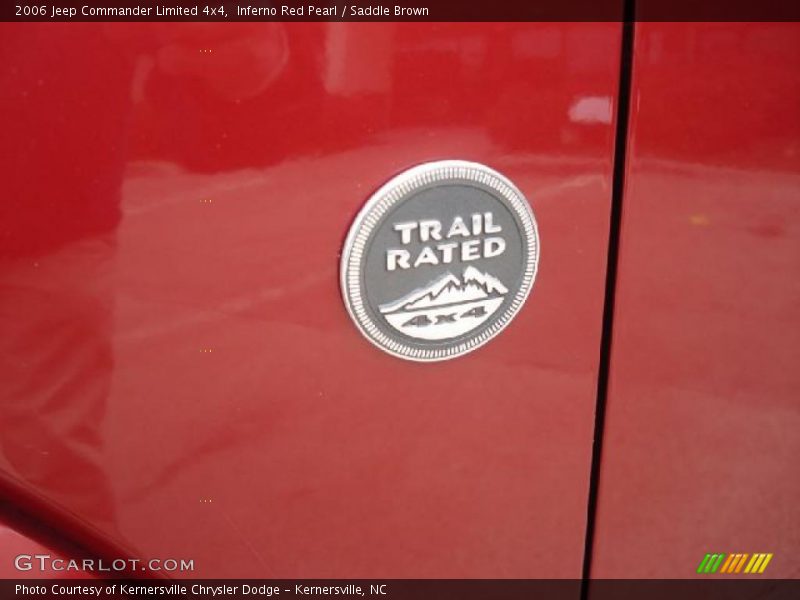 Inferno Red Pearl / Saddle Brown 2006 Jeep Commander Limited 4x4