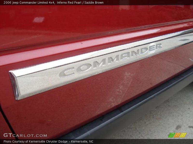 Inferno Red Pearl / Saddle Brown 2006 Jeep Commander Limited 4x4