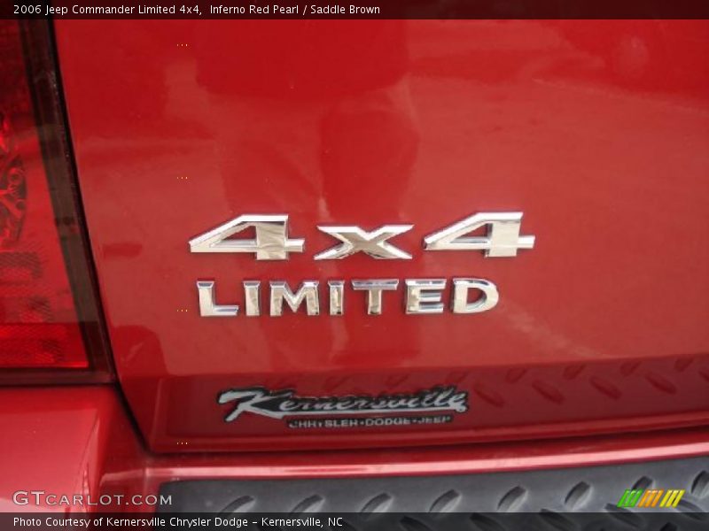 Inferno Red Pearl / Saddle Brown 2006 Jeep Commander Limited 4x4