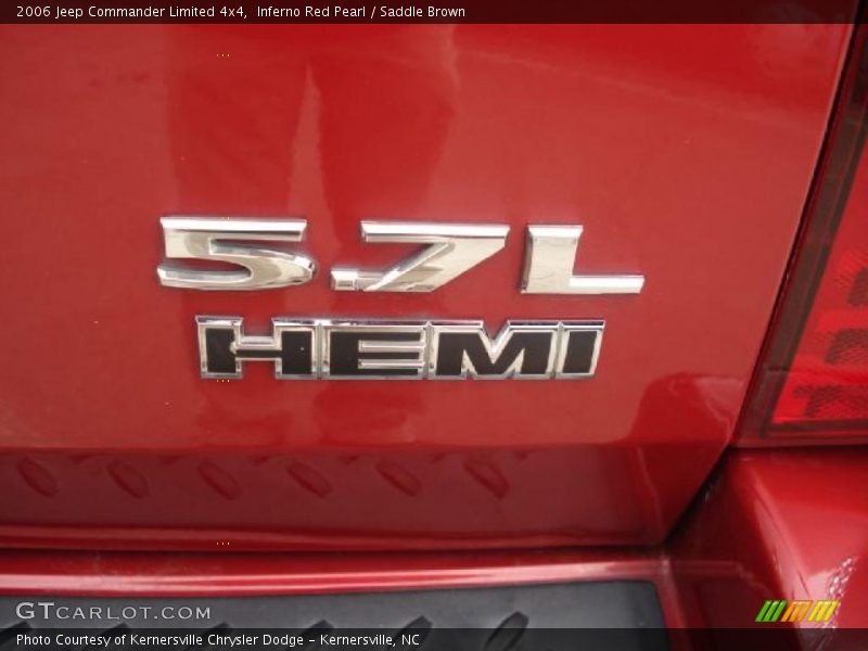 Inferno Red Pearl / Saddle Brown 2006 Jeep Commander Limited 4x4