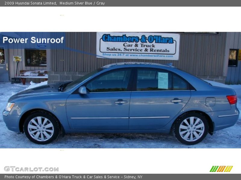 Medium Silver Blue / Gray 2009 Hyundai Sonata Limited