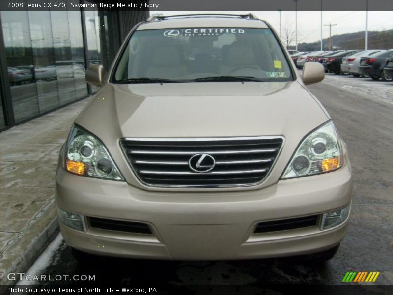 Savannah Beige Metallic / Ivory 2008 Lexus GX 470