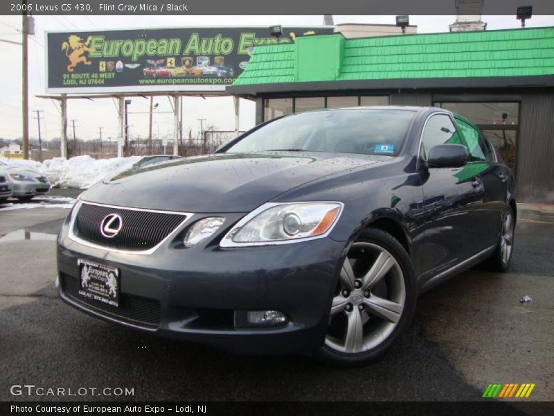 Flint Gray Mica / Black 2006 Lexus GS 430